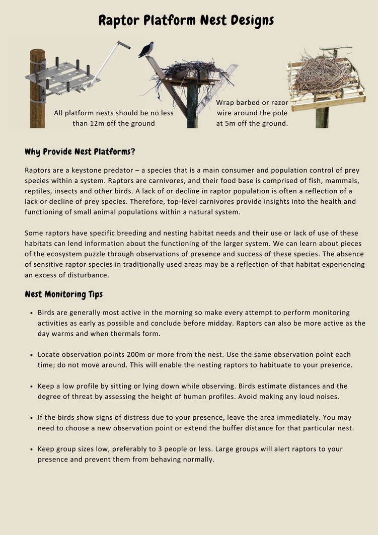Raptor Platform Nest Designs by ConservationEducator on DeviantArt