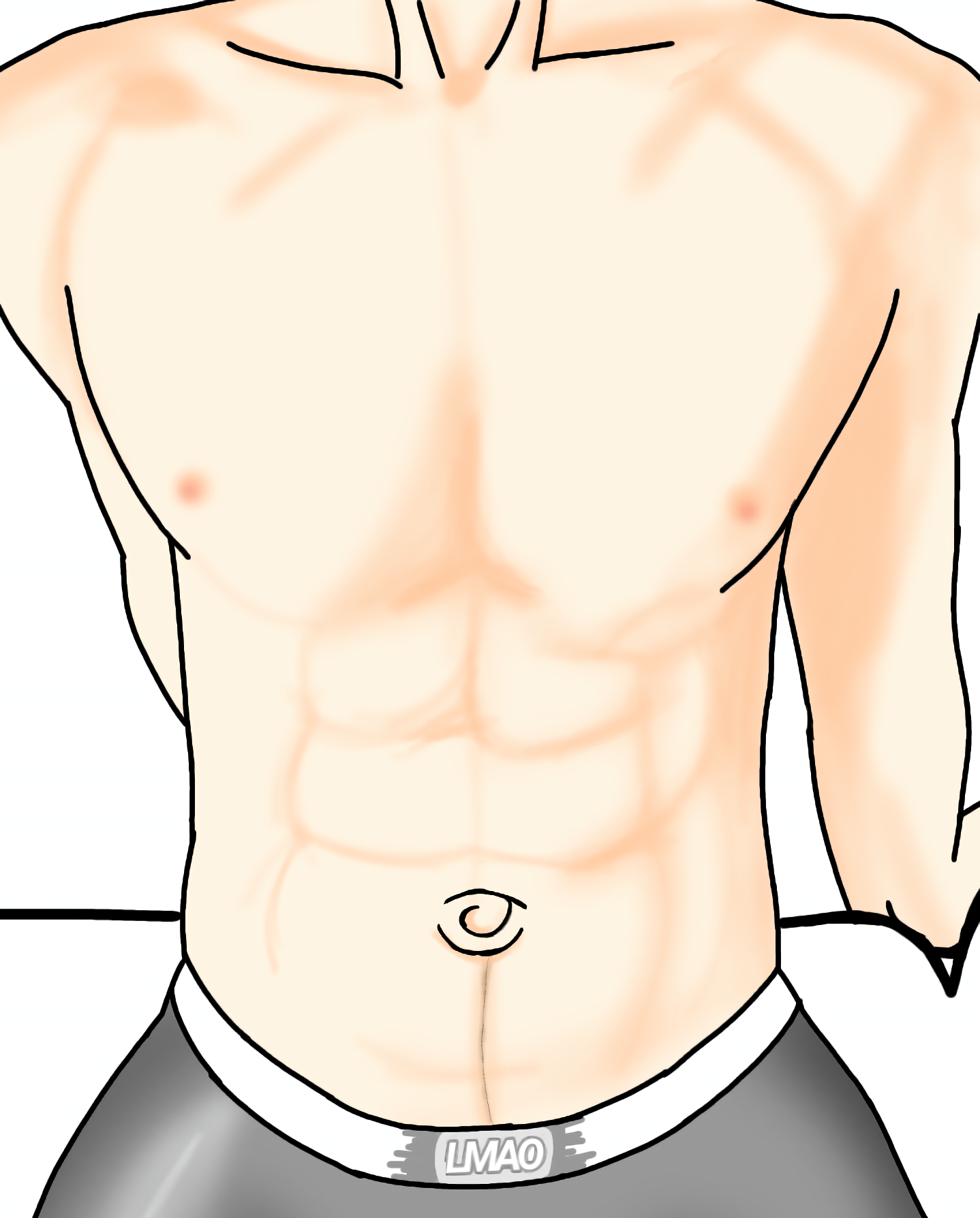 Daichi Showing His Bellybutton