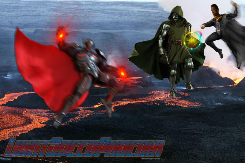 Tal-Rho and Ultron vs. God Doom by LightspeedPhoenix on DeviantArt