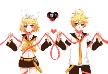 Kagamine Rin y Len render