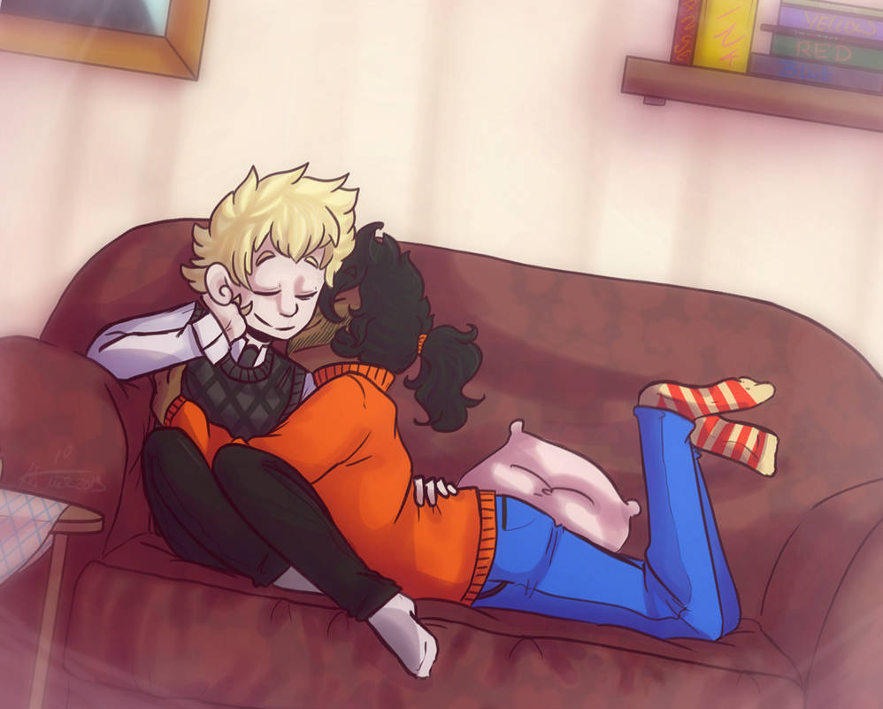 Snugglestruggle (Art trade) by AJ-H Snugglestruggle (Art trade) by AJ-H