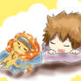 Oyasuminasai  tsuna and natsu