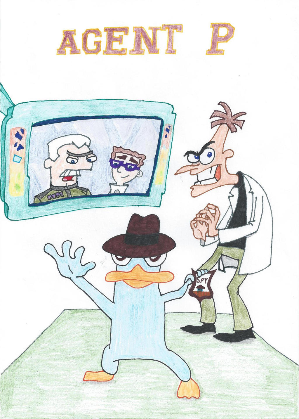 Agent P - Perry the Platypus by POWERCARTOONRULZ on DeviantArt
