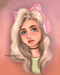 Roblox Bacon girl as human by Woophia on DeviantArt