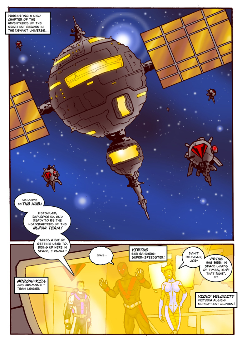 Thunder Force Alpha: Issue 1 pg 1