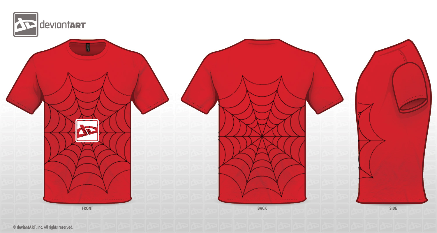 Red web T-Shirt