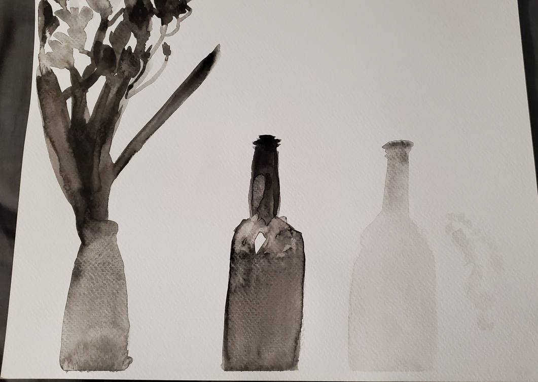 Color Study Glass water color studies - value - glass still life by TarioTFEOW on DeviantArt