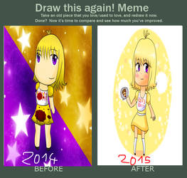 Meme Before and After Chica Chibi human