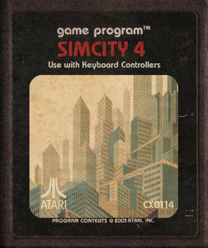 Simcity 4 Atari Cartridge Icon