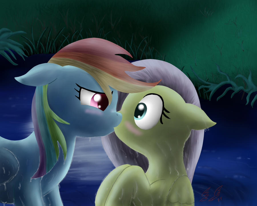 Rainbow Dash takes lead