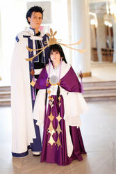 Kurogane and Tomoyo - Tsubasa cosplay 1