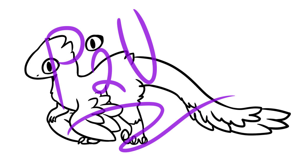 Fluffy Velociraptor Base (p2u) by lizzy-marco on DeviantArt