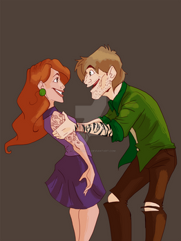 Daphne and Shaggy