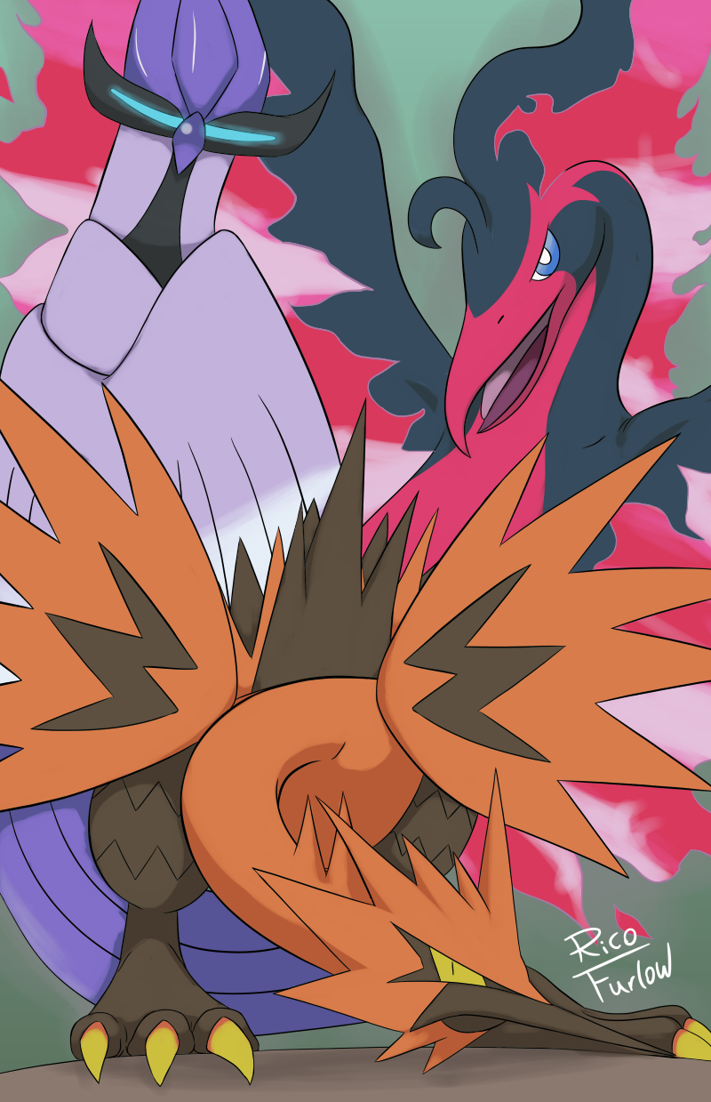 Galarian Birds By Betapunkdrawings On Deviantart