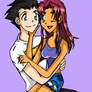 Robin and Starfire