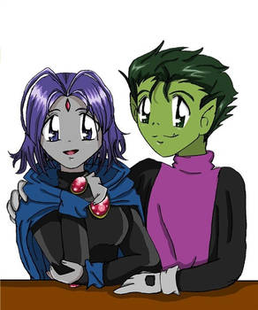 Beastboy and Raven