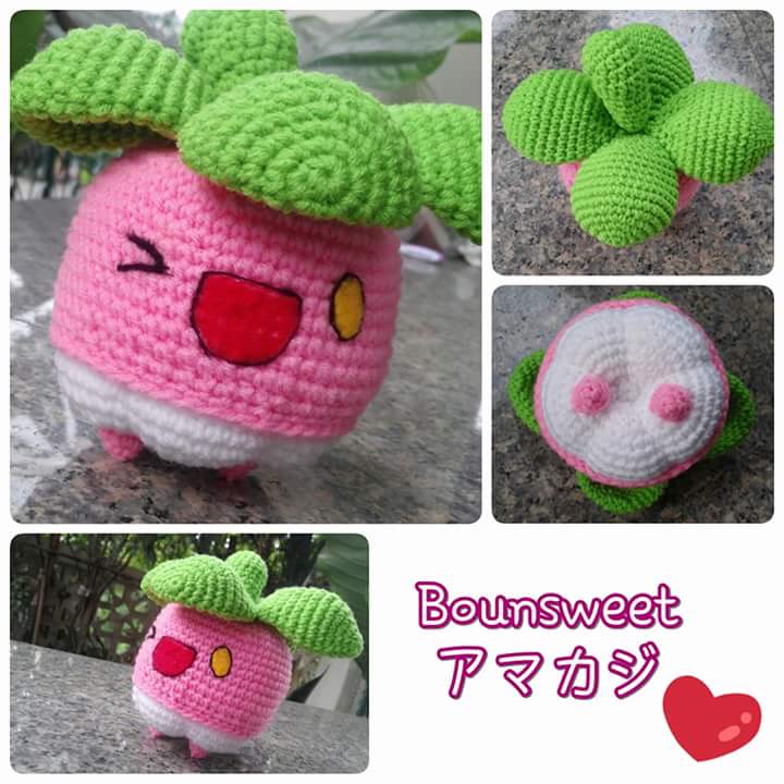 Amigurumi - Bounsweet (Pokemon)