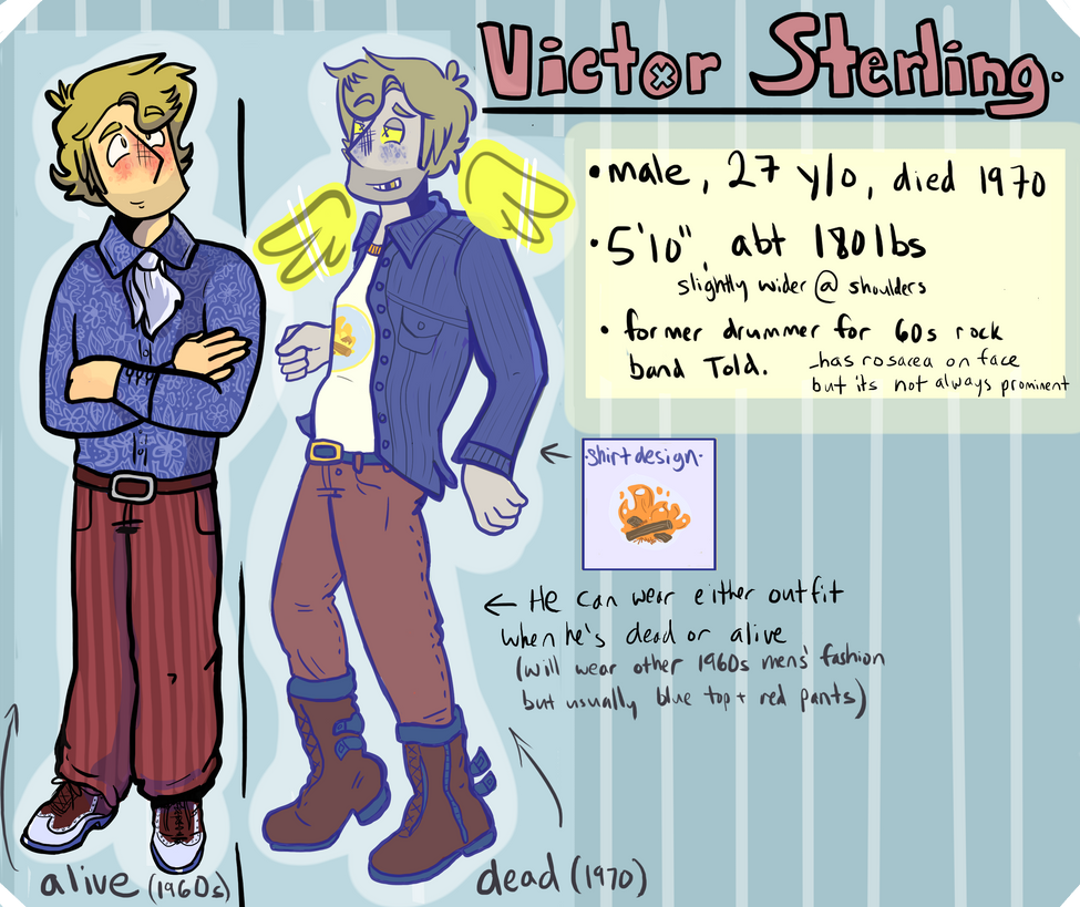 Told- Victor (alive and as a ghost) ref by Furresoto
