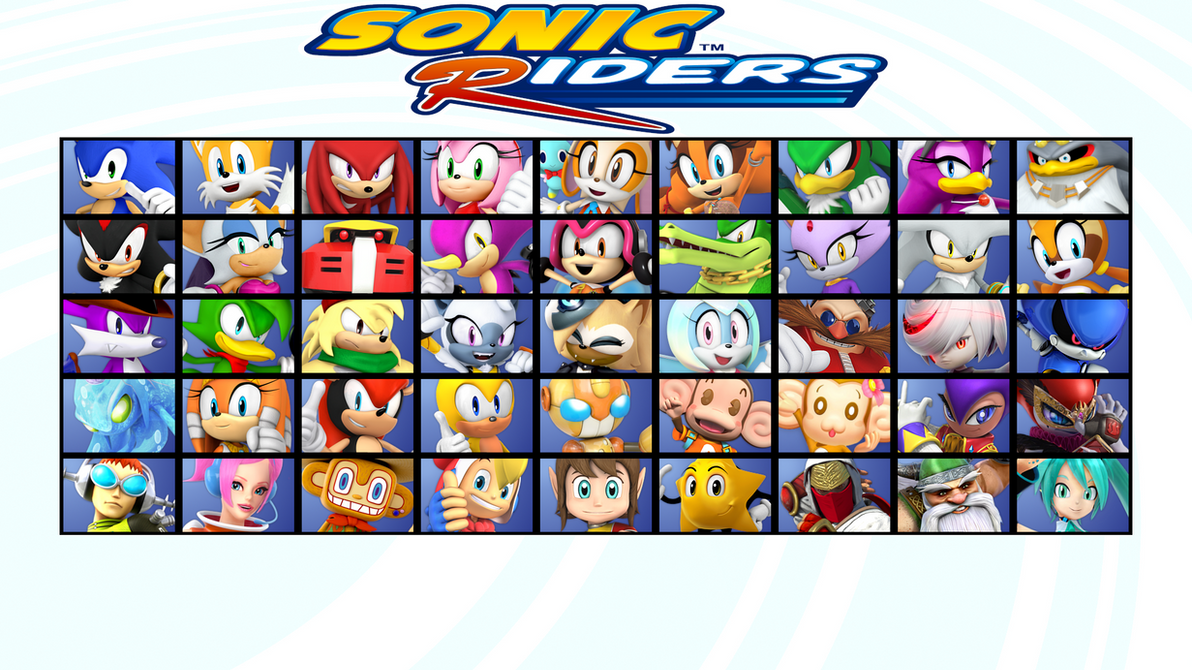 Sonic Riders Names Sonic Riders Fan Roster by TheLoZKing on DeviantArt