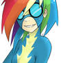 Rainbow Dash As Human Wonder Bolt