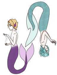 Mermaid!Yoosung x Mermaid!Jihyun