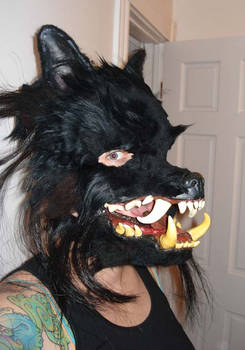 werewolf costume progress