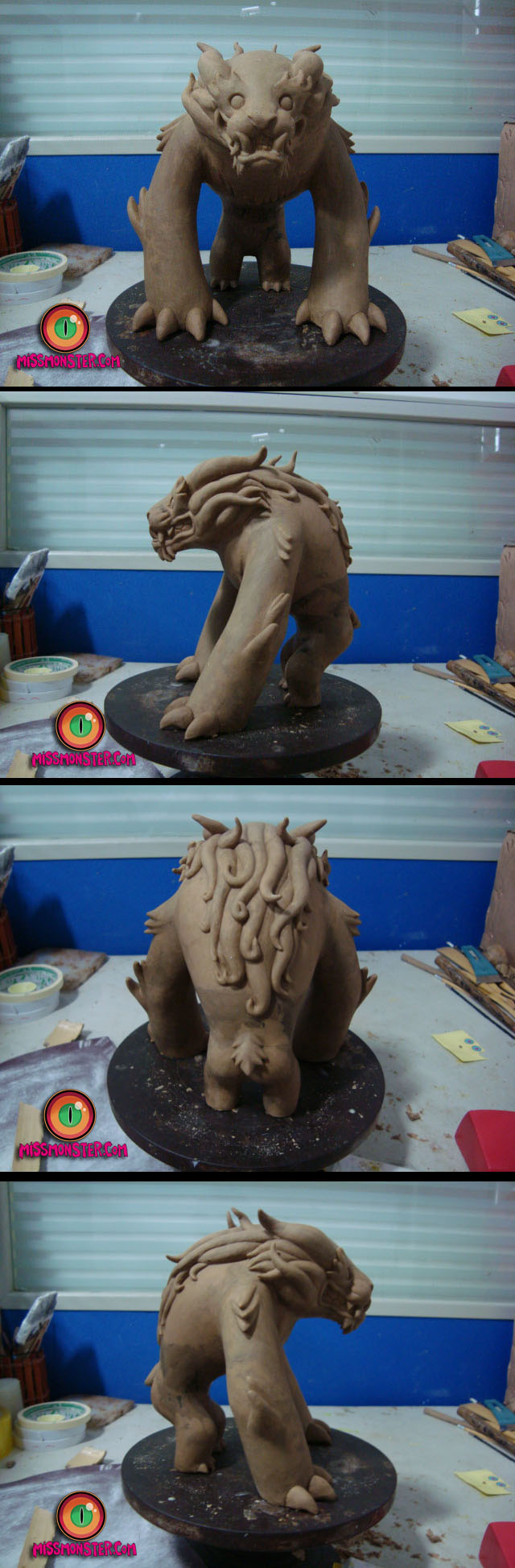 Foo dog toy preliminary sculpt