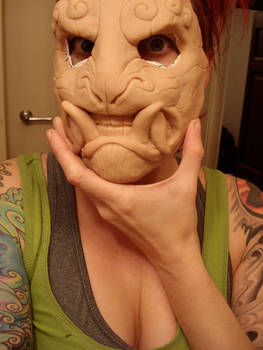 Demon mask sculpt