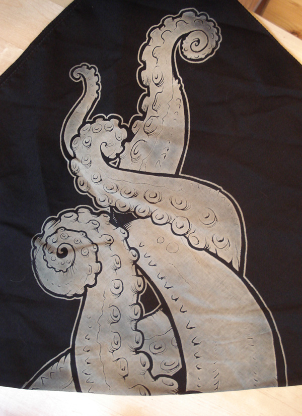 Tentacle bandanna v2 BLACK