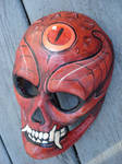 Paper mache devil mask by missmonster