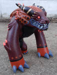 Foo Dog Toy custom 1 plum-gold by missmonster