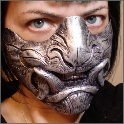 Demon half mask DeviantArt