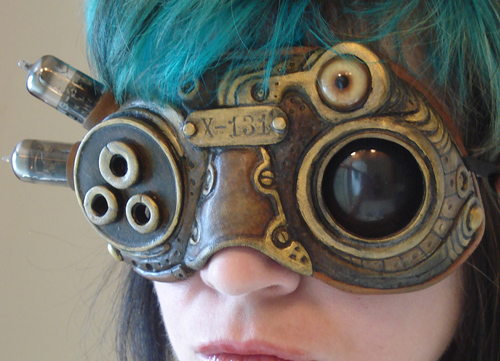 X-131 Steampunk biomech goggle