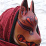 Kitsune mask painted