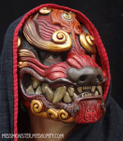 Red Komainu mask