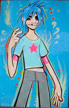 Gorillaz 2D fan art