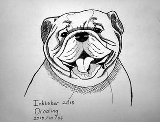 Inktober 2018/10/06 || Drooling