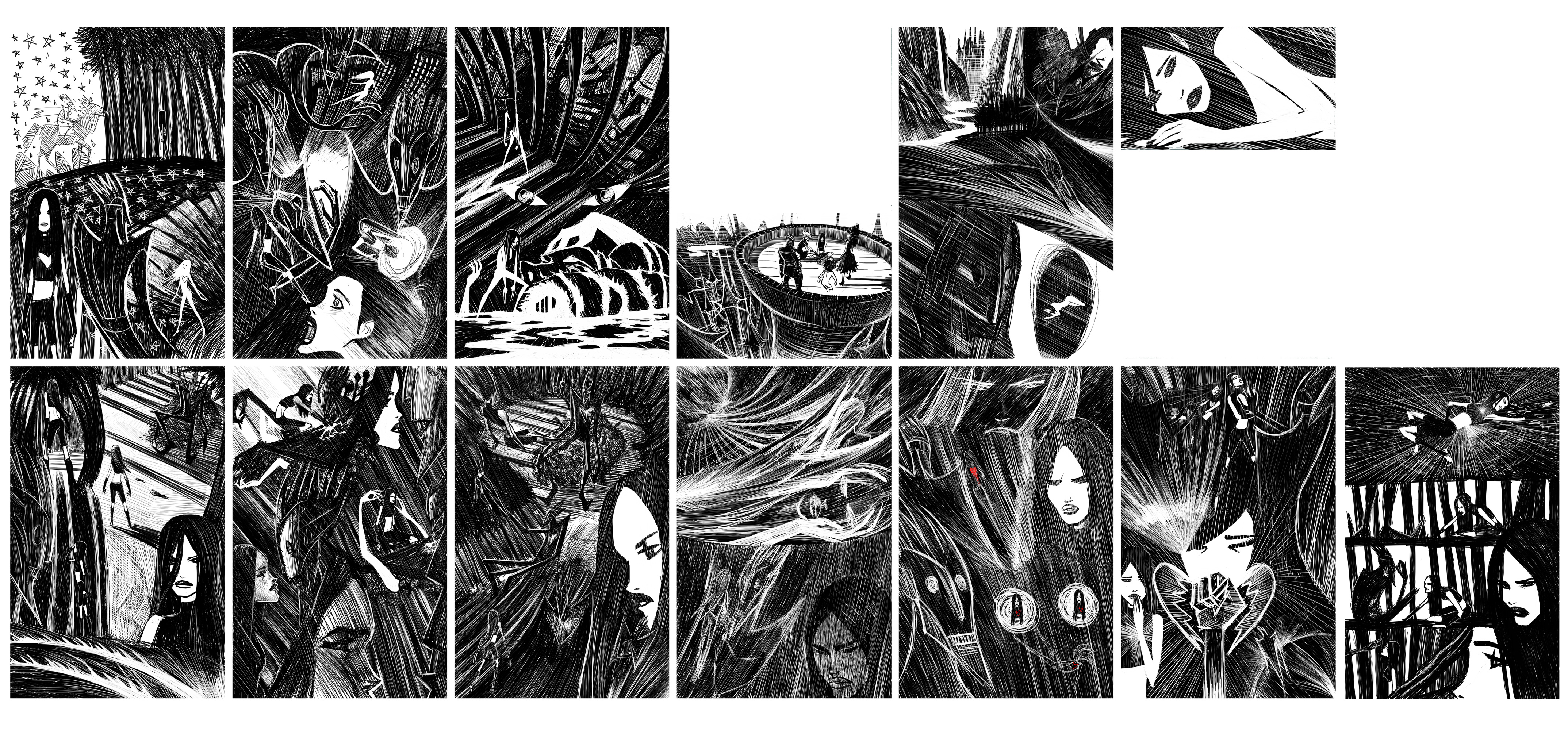 X-23 one shot BW pages