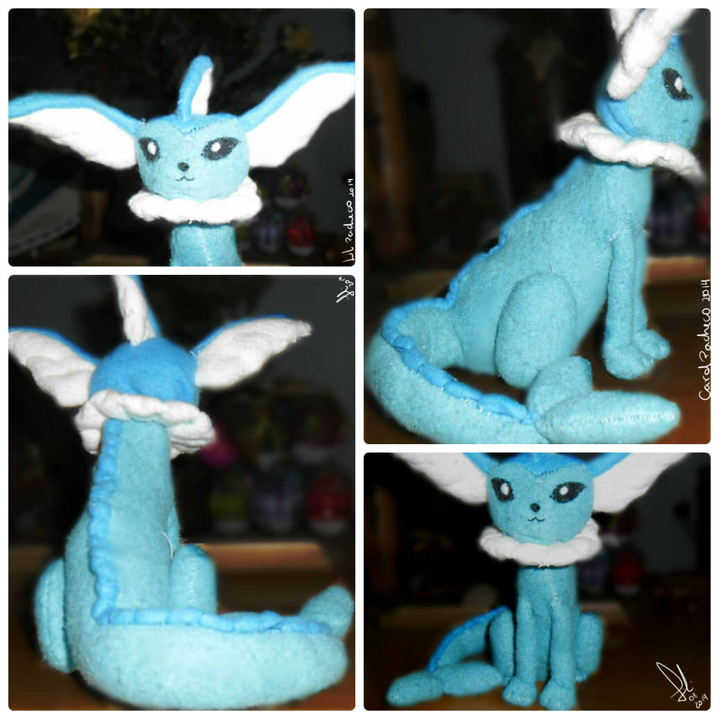 Vaporeon Plushie by LiliPacheco on DeviantArt