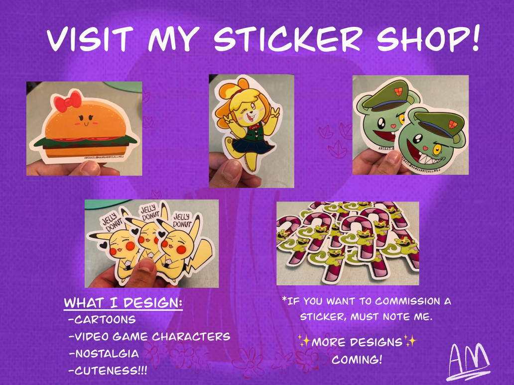I'M SELLING STICKERS!! by Cartuneslover16 on DeviantArt
