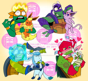 ROTTMNT x Eeveelutions: You're not Raph