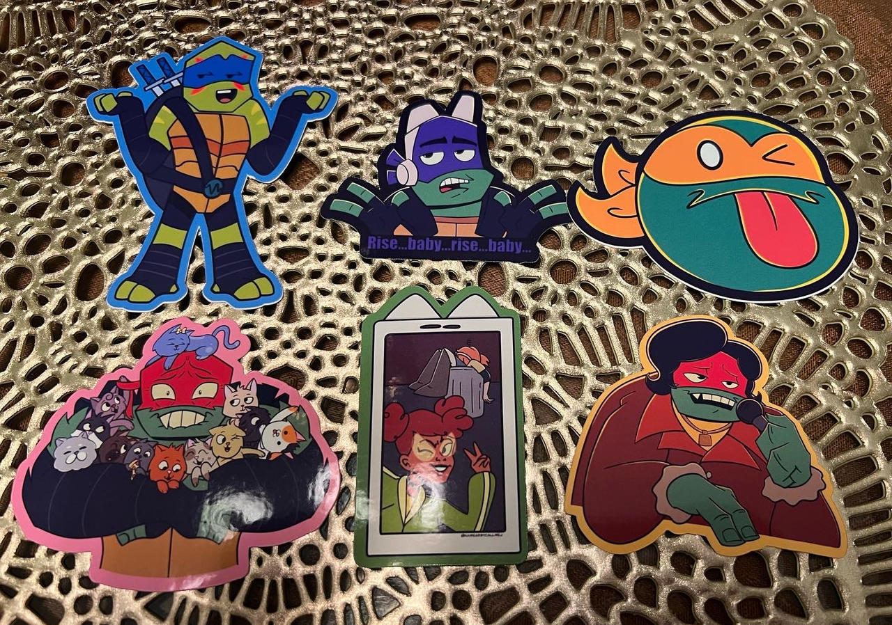 ROTTMNT stickers in my shop! (link below) by Cartuneslover16 on DeviantArt