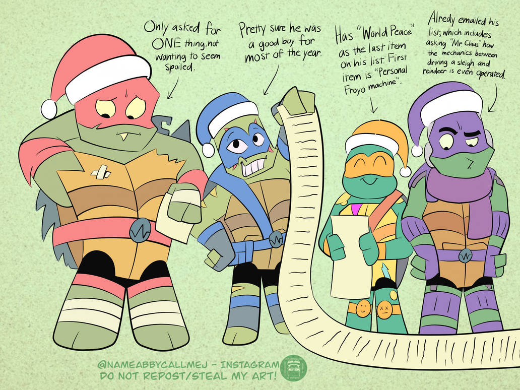 ROTTMNT - Christmas List (see link) by Cartuneslover16 on DeviantArt