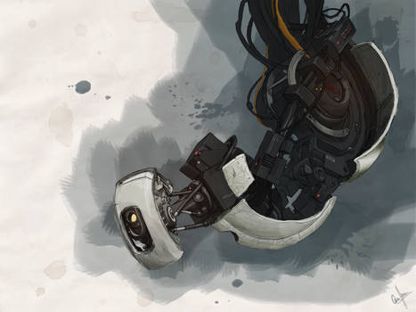 Glados Watercolor DIGITAL PAINTING