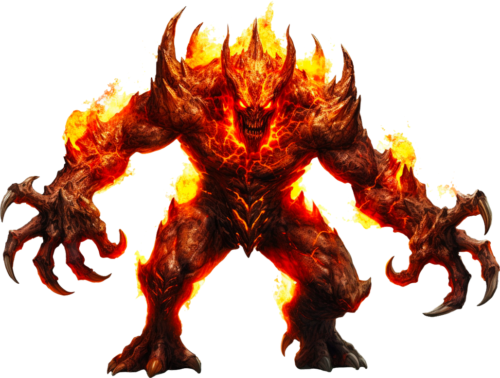 Fire demon by matteobenf on DeviantArt