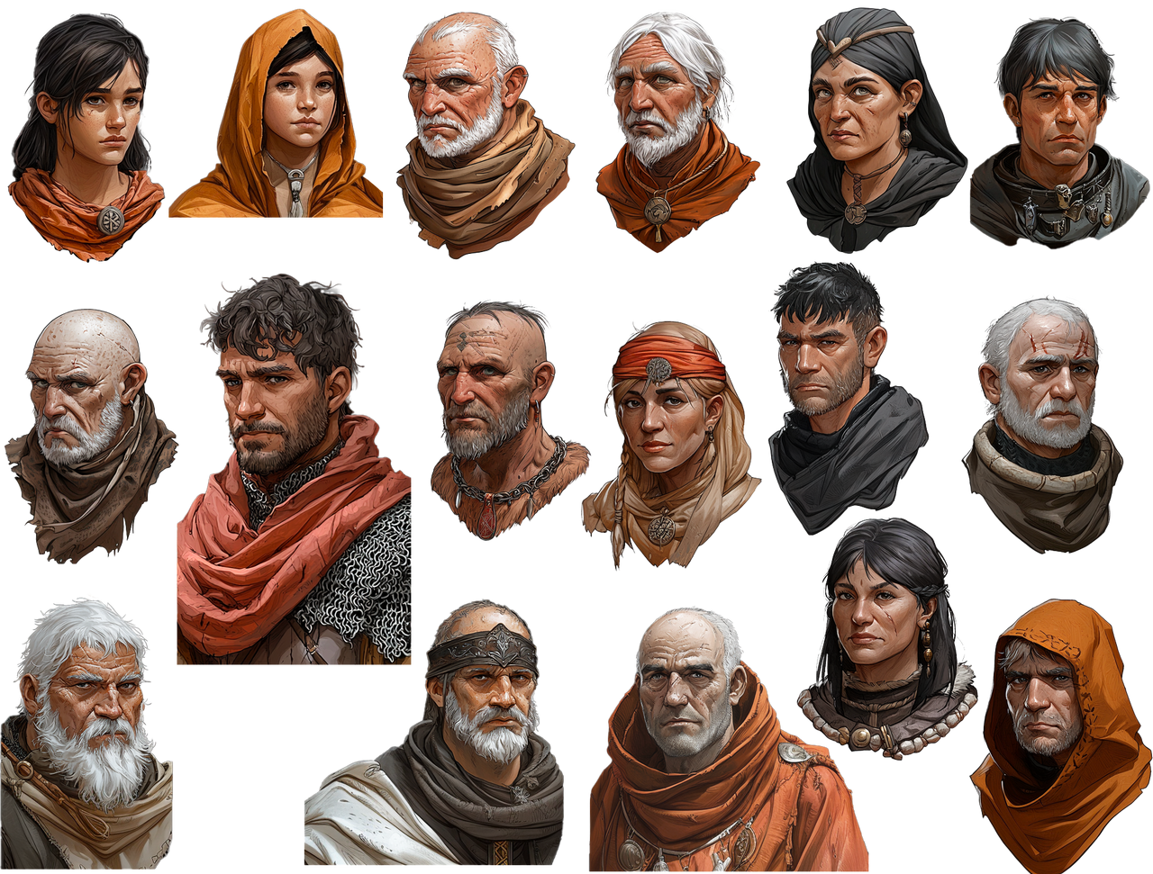 Npc Sources NPC Portraits by matteobenf on DeviantArt