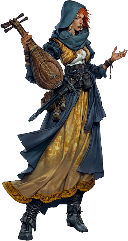 Female human bard by matteobenf on DeviantArt