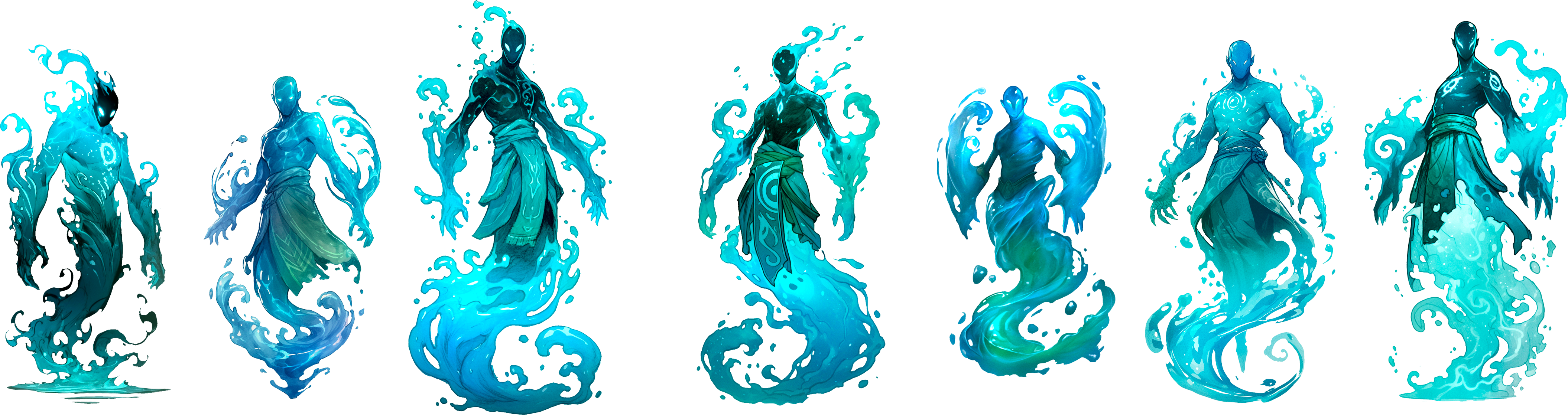 Deviantart Water Element Water elementals by matteobenf on DeviantArt
