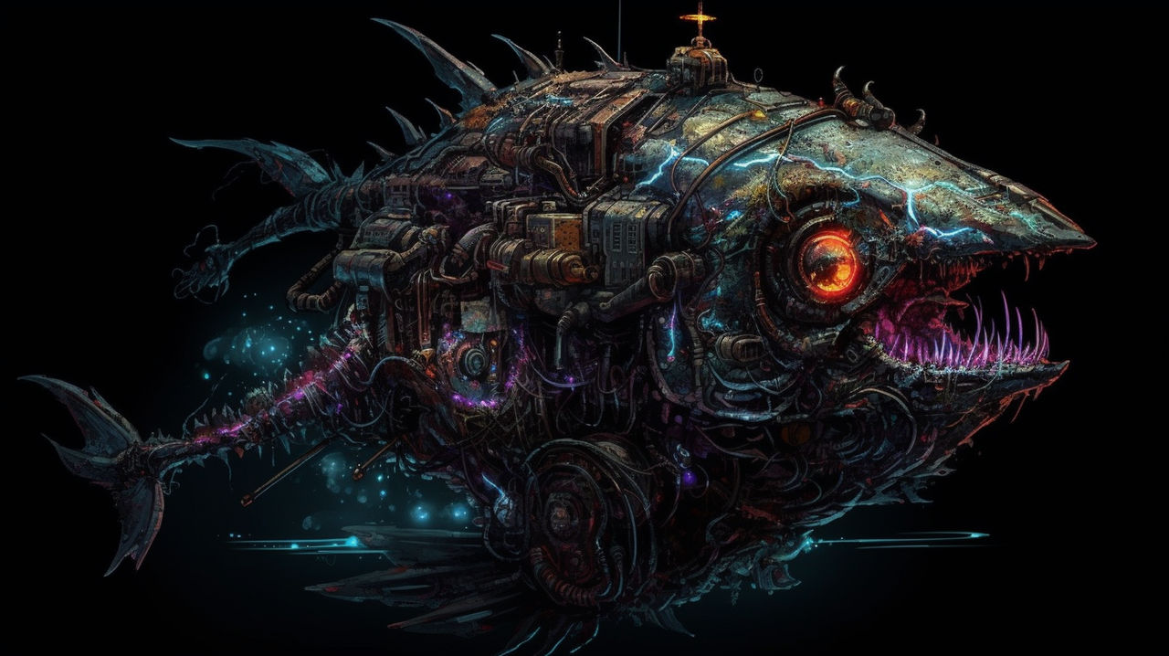 Cyberpunk fish by karaavare on DeviantArt