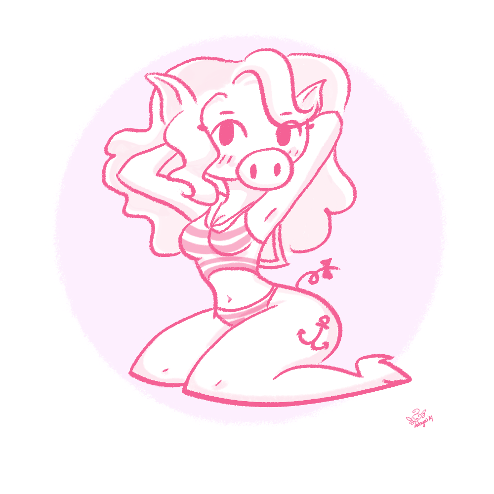 Pin-up Piggy for Project Baboy